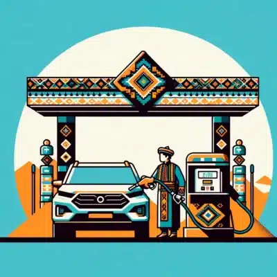 Petrol Stations in Kyrgyzstna. Rent a car Bishkek.