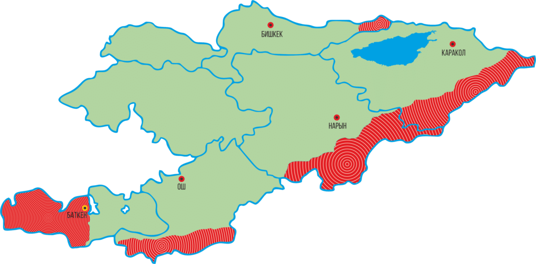 Border Areas of Kyrgyzstan